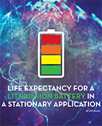 Life Expectancy for the Lithium-Ion Batterry in a Stationary Application