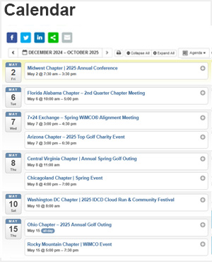 7x24 Exchange Chapter Event Calendar